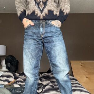 Vintage Silver Grayson Straight Relaxed Jeans 34x32